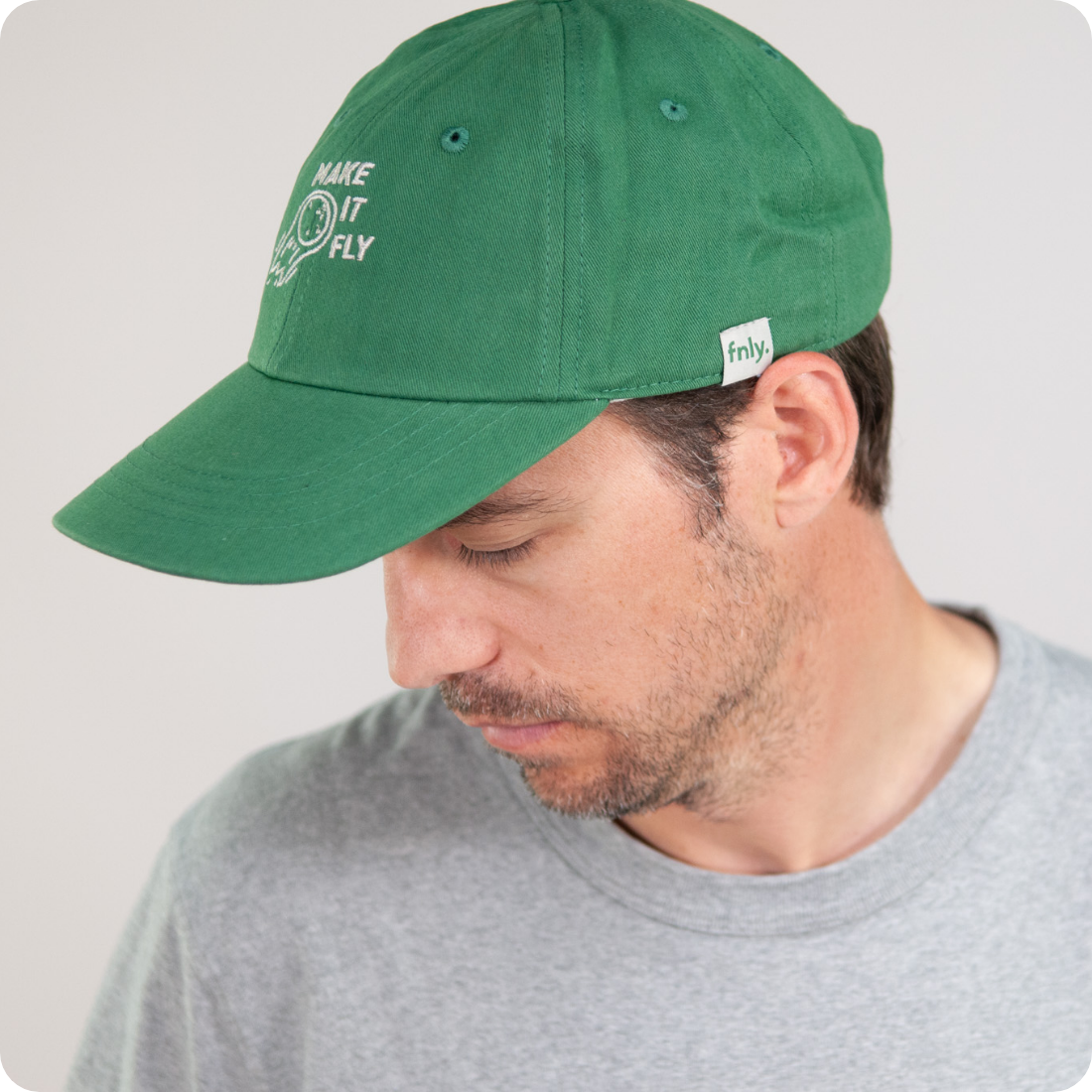 Casquette verte "Make it fly"
